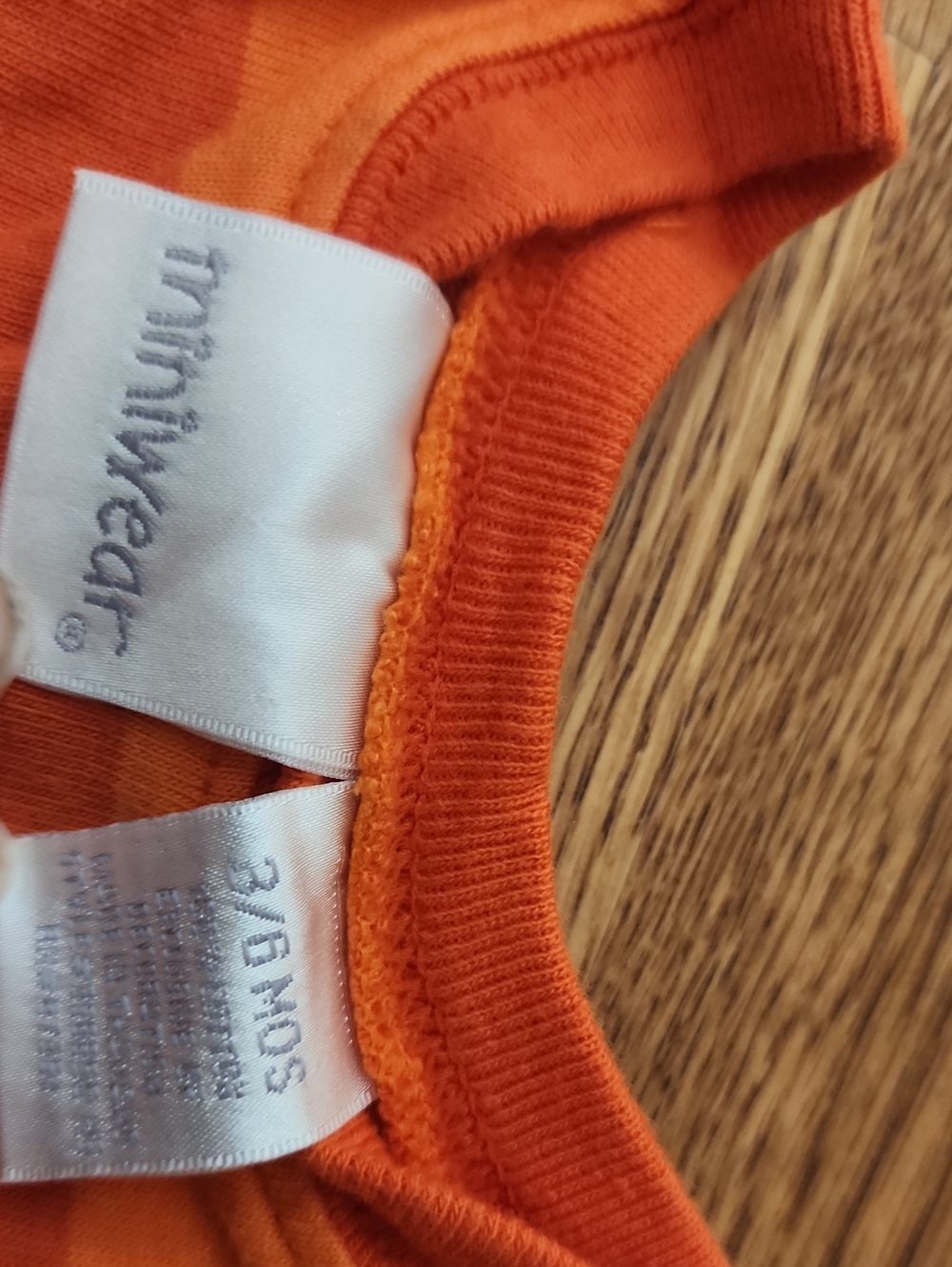 Y2K Miniwear Orange Striped Halloween Footie Pumpkin, Spider & Cat Appliqués - Picture 3 of 5